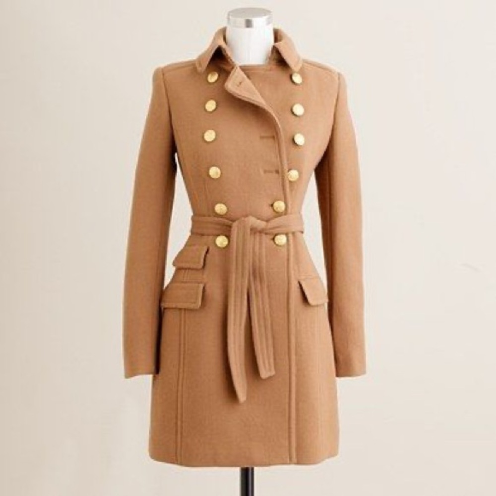 J. Crew ✨LIMITED EDITION ✨Camel Townhouse Double-Breasted Trench Coat - Picture 4 of 16